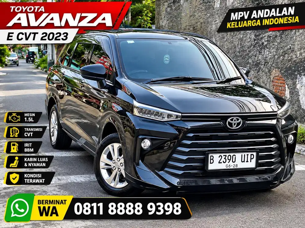 Best Deal AVANZA 1.3 E CVT 2023 DP 5 juta