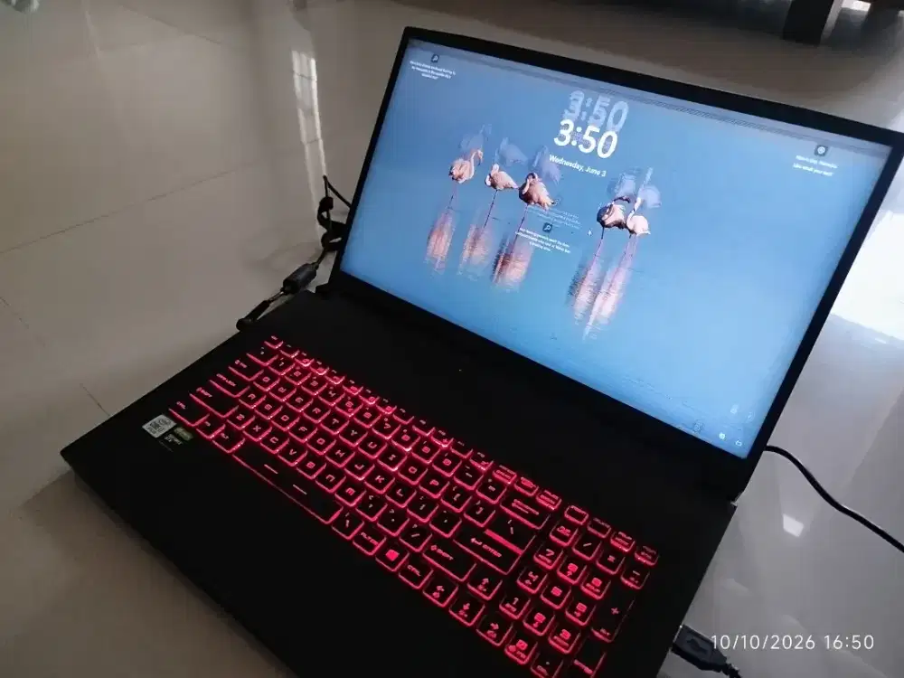 Laptop Gaming MSI GF75 Thin i7-10750H GTX 1660Ti RAM 24GB Minus Layar