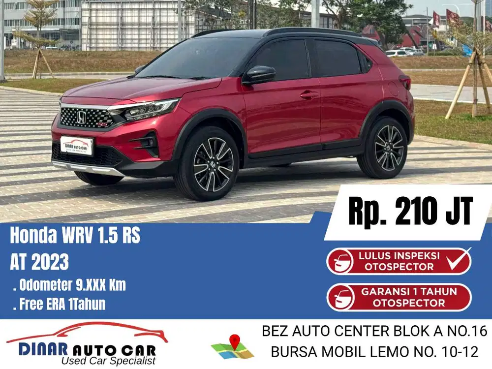 (9Rb) WRV RS 2023 At Matic Merah Genap Warenty Service On*Dinar Auto*