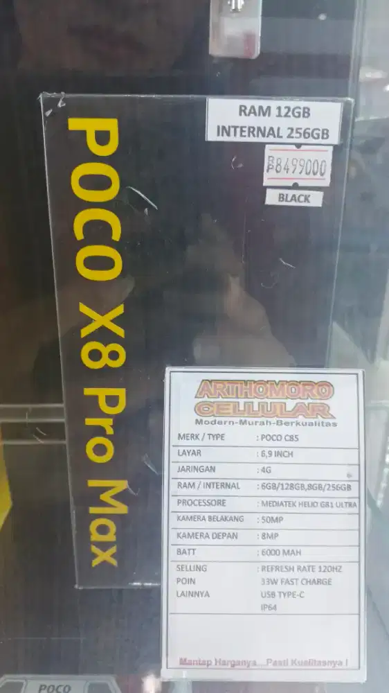 poco x8 pro max 256