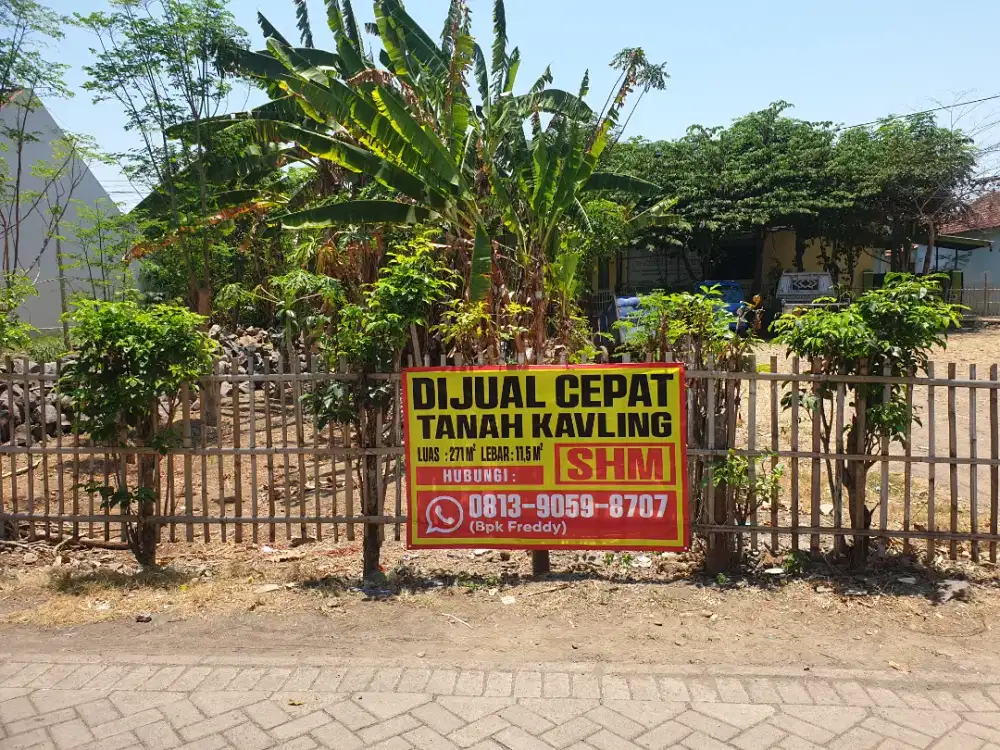 Dijual Tanah kavling di pusat Kota Banyuwangi