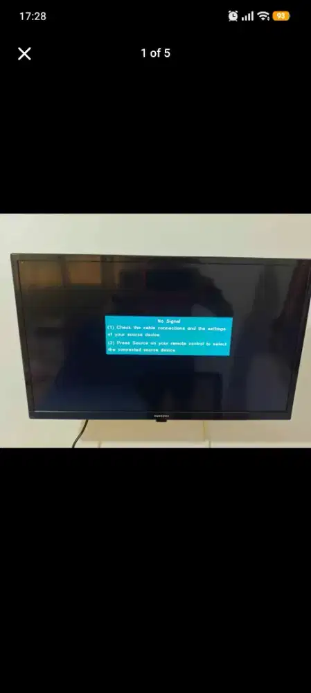 TV LED Samsung 24 Inch Bekas Second UA24T4003AK