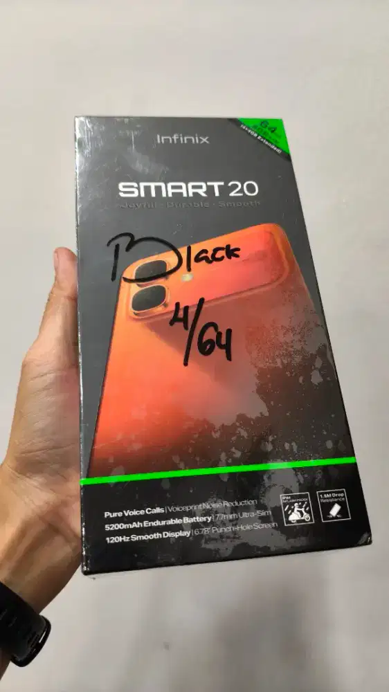 INFINIX SMART 20 4+4/64 BARUU GARANSI RESMI
