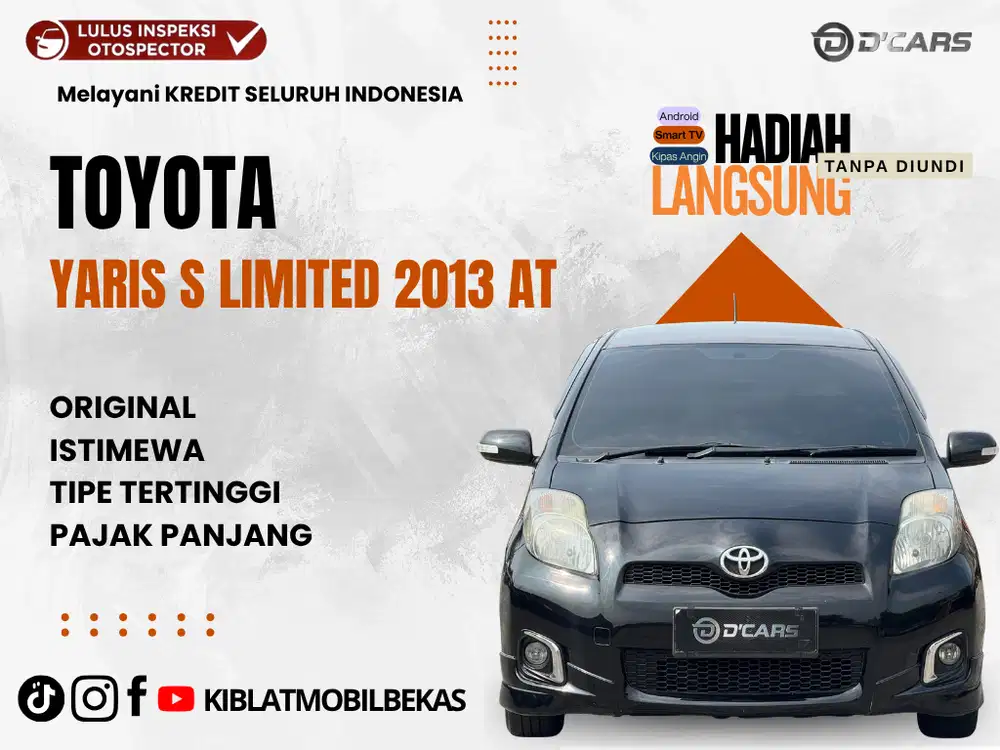 TOYOTA YARIS 1.5 S LIMITED MATIC 2013 LOW KM