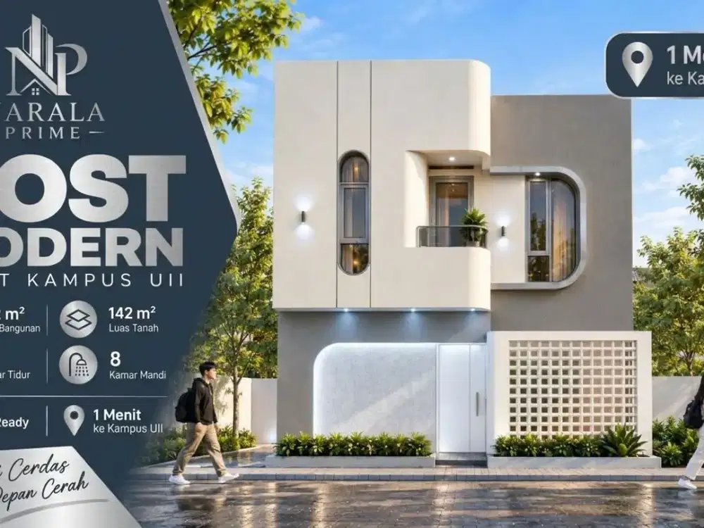 Jual Rumah Kost Eksklusif Jl. Kaliurang Km 13,5 Dekat UII | Legalitas Aman, Desain Modern & Mewah
