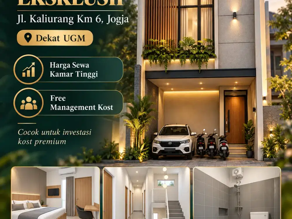 Kost Strategis di Jogja Jl Kaliurang km 6 SHM Akses Luas