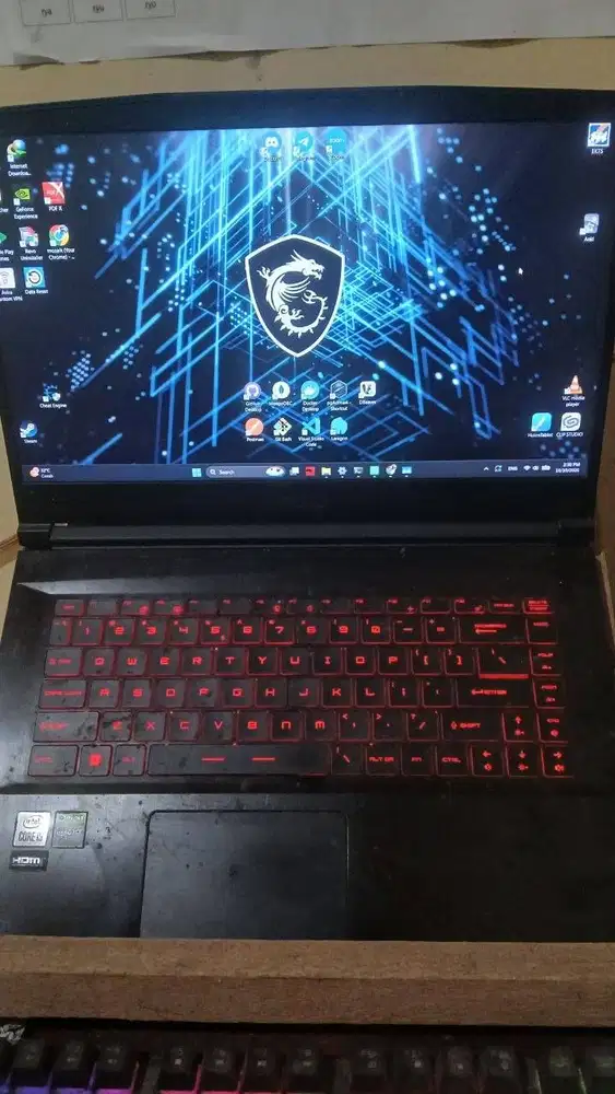 MSI GF63 Thin i5 Gen 10 / RAM 16GB / SSD+HDD 2TB / GTX 1650 Second