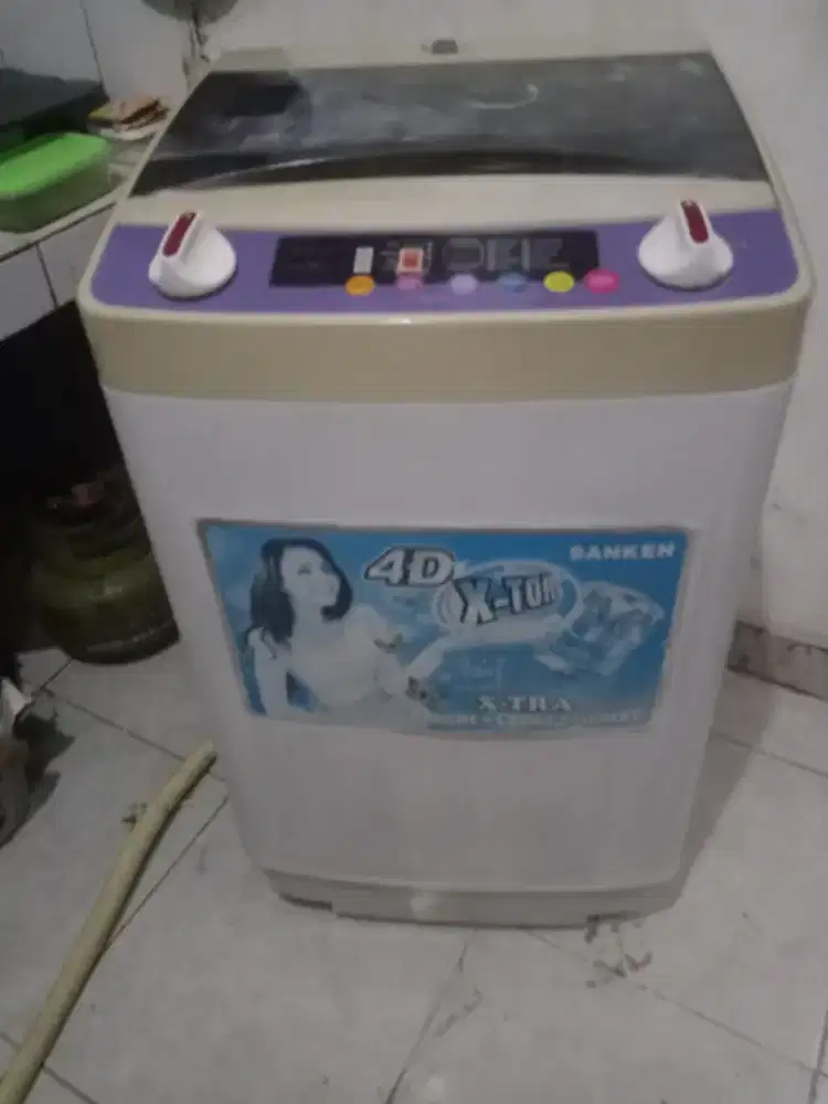 mesin cuci 1 tabung merk sanken 7kg