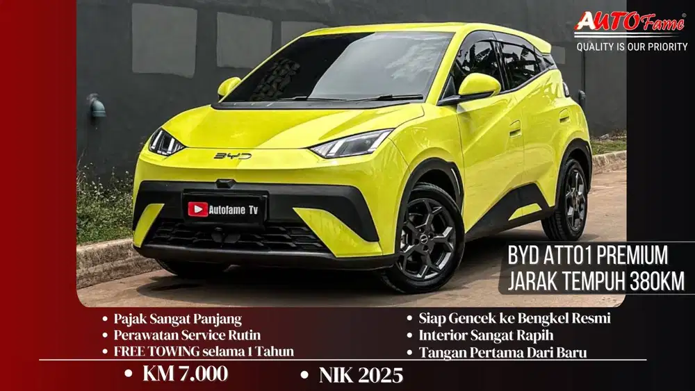 KM7RB BYD Atto1 Premium Jarak Tempuh 380KM 2025 Sprout Green