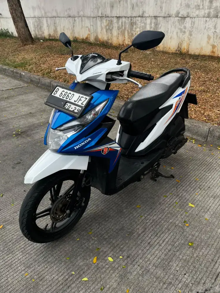 Beat ECO Old  Cbs Biru Putih Glossy