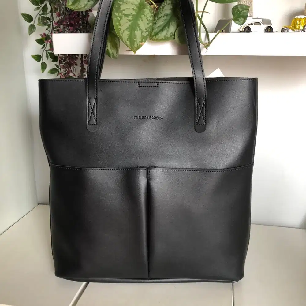 NEW Claudia Canova Black Tote Bag — Original from USA