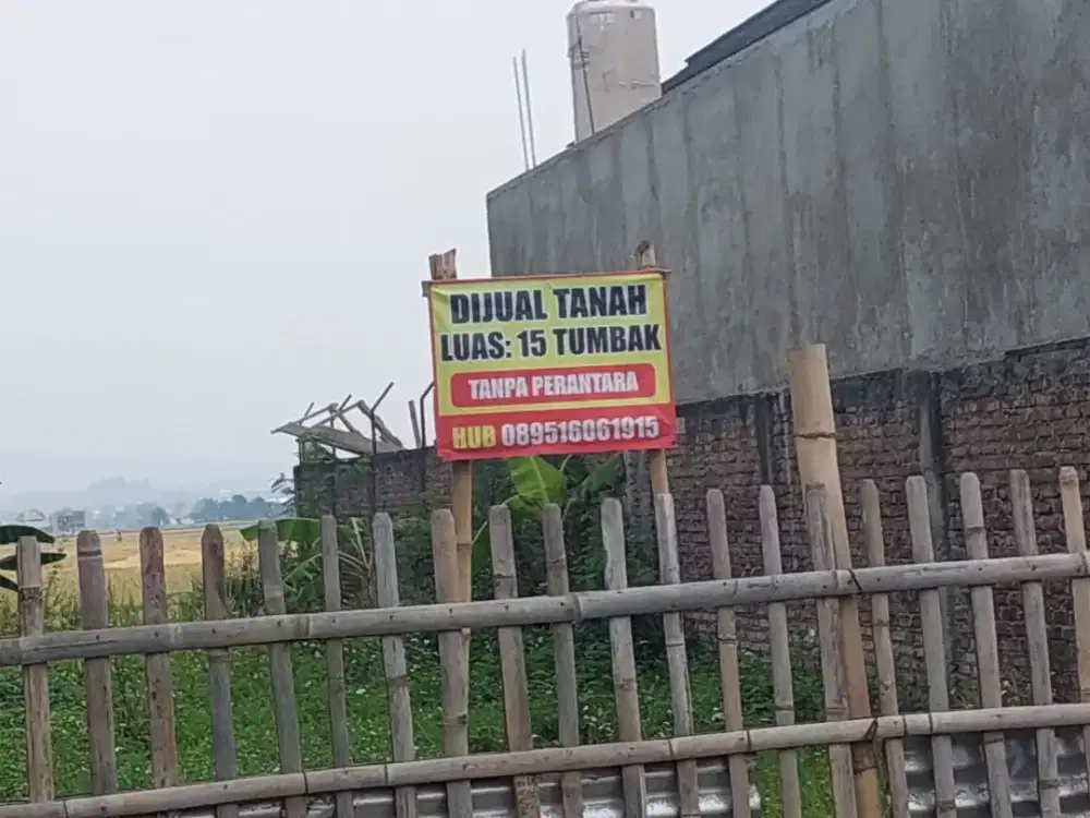 di jual tanah pinggir jalan desa ramai cocok buat rumah dan buka usaha