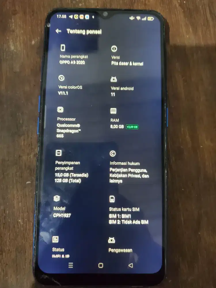 Oppo a9 ram 8/128