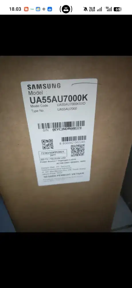 Dijual Tv samsung 55 inch