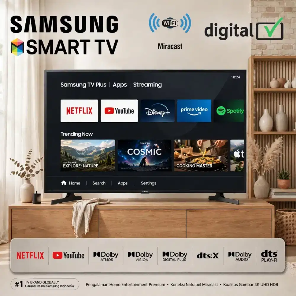 TERMURAH! SAMSUNG LED SMART TV 32 Digital TV HD 32H5000F Dolby HDMI