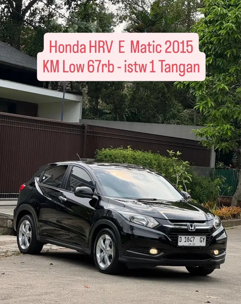 KM low 67rb - HRV E Matic 2015 pk an 2016 istw Skli murah bandung