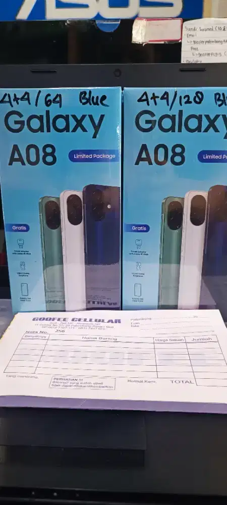 Samsung A08 4/64 & 4/128 Promo Package