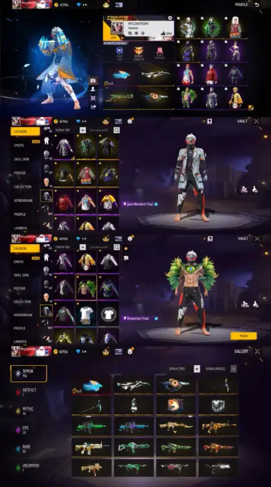 JUAL AKUN FREE FIREE POLOSAN AMAN TERPERCAYA YANG MINAT CHET