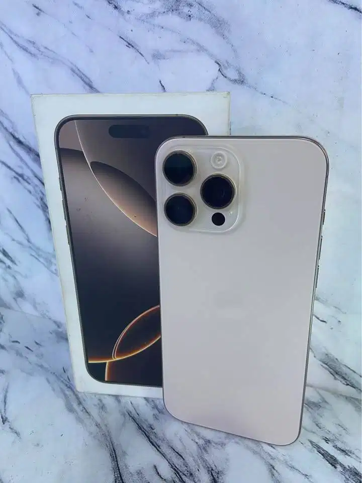 Second IPHONE 16 PROMAX 256gb DESIRT NATURAL IBOX Mantapp