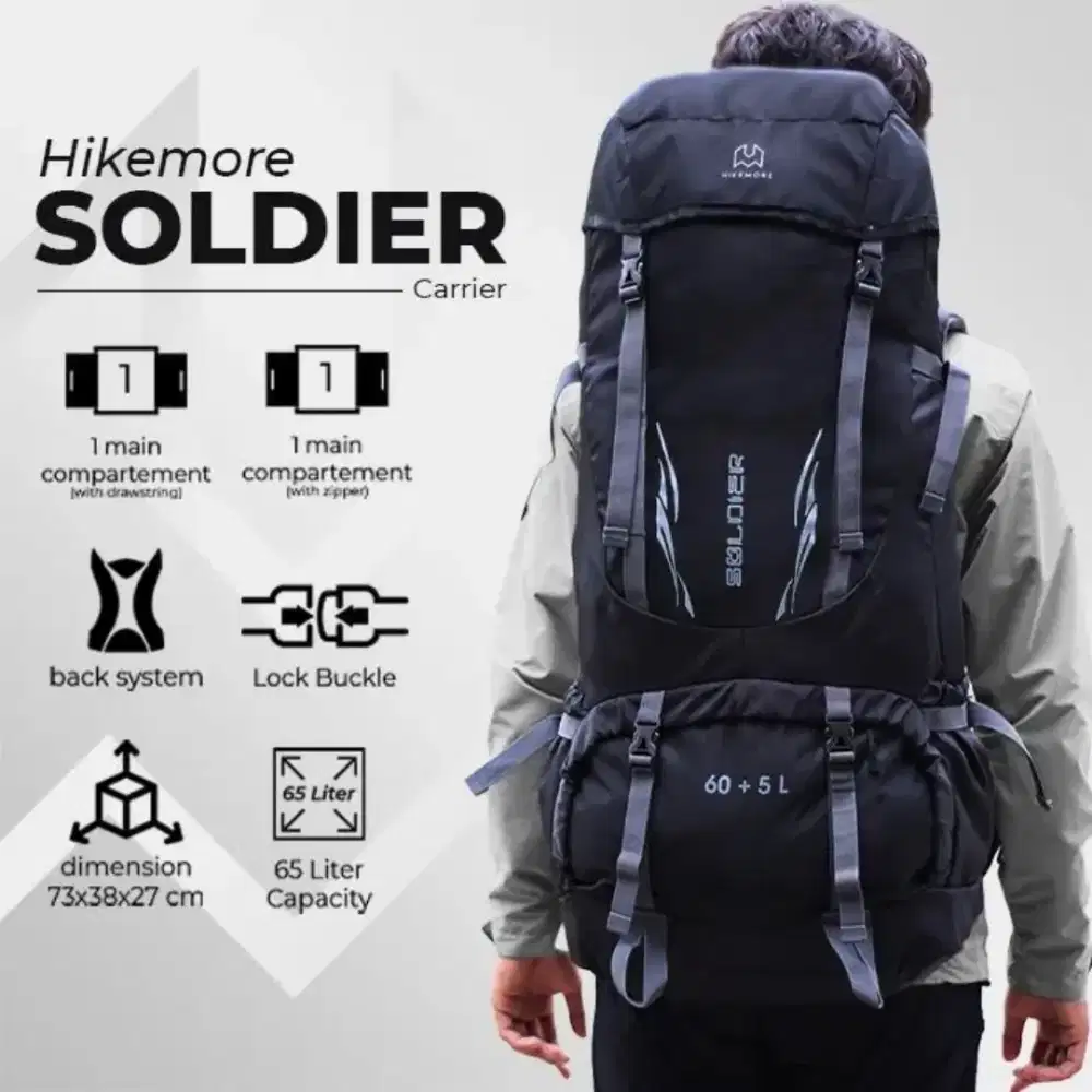 Tas Hikemore Soldier Carrier 65L
