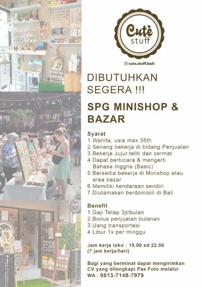 SPG Minishop + Bazar