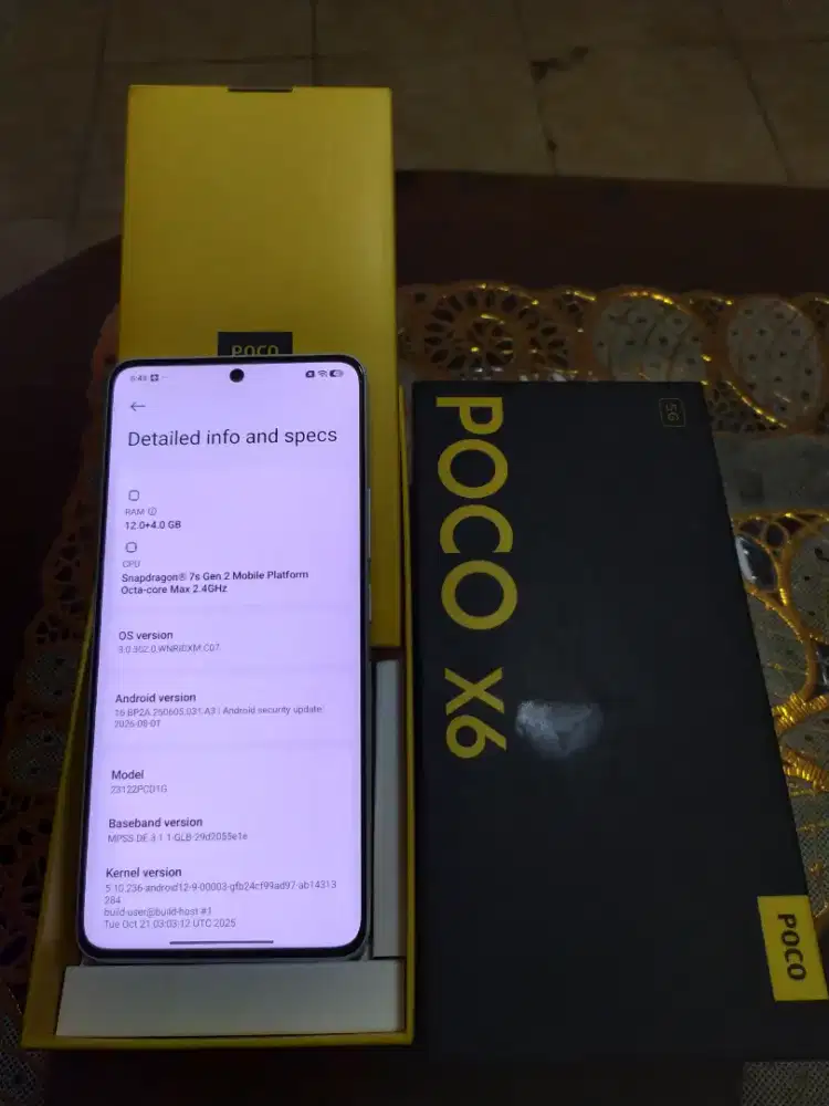poco X6 5G 12/256 gb fullset ori