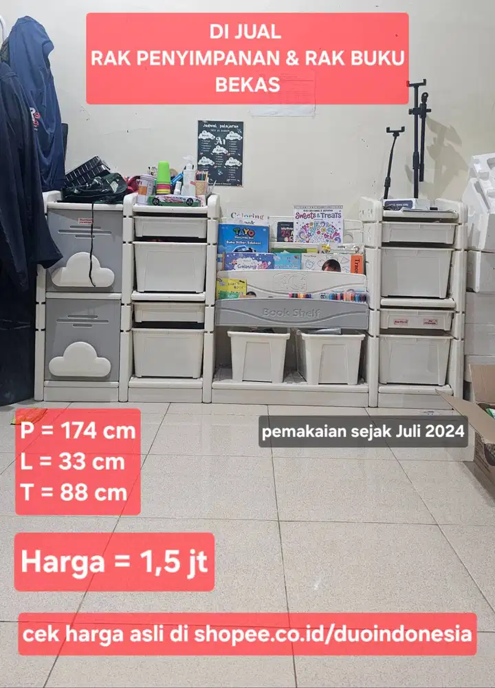 RAK PENYIMPANAN & RAK BUKU ESTETIK