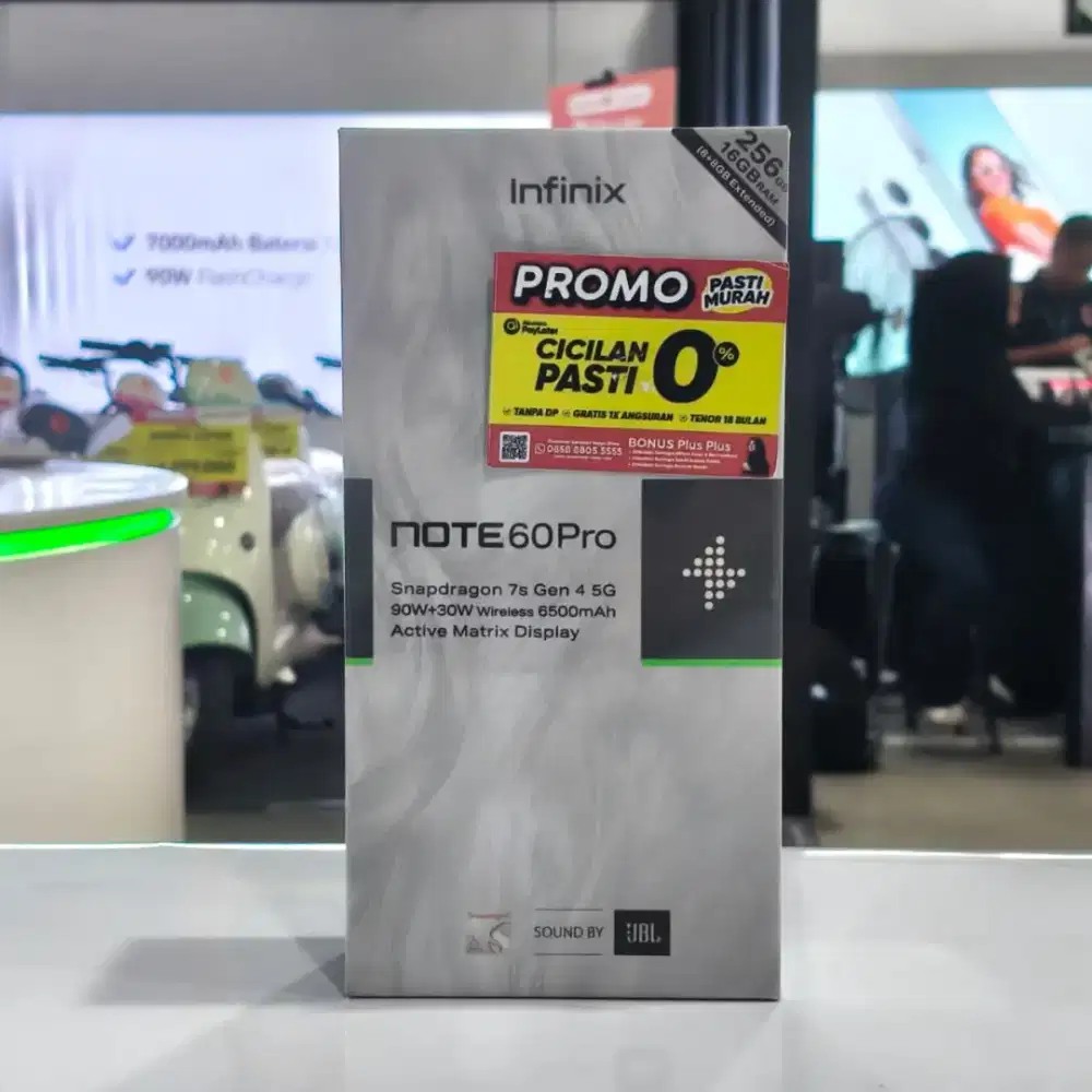 Promo kredit murah hp infinix note 60pro bisa free 2X cicilan tanpa dp