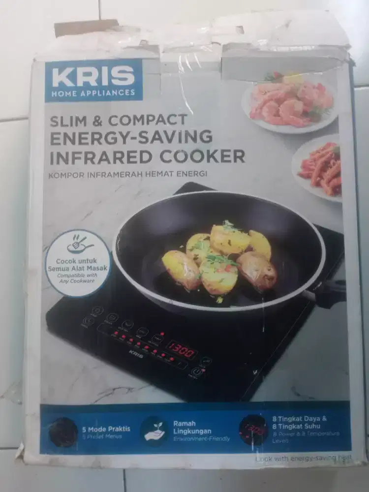 Kompor infrared KRIS 1300W normal mulus+dus BANDUNG
