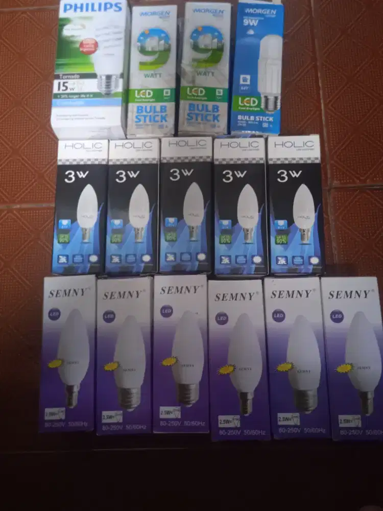 Dijual borongan semua bola lampu baru