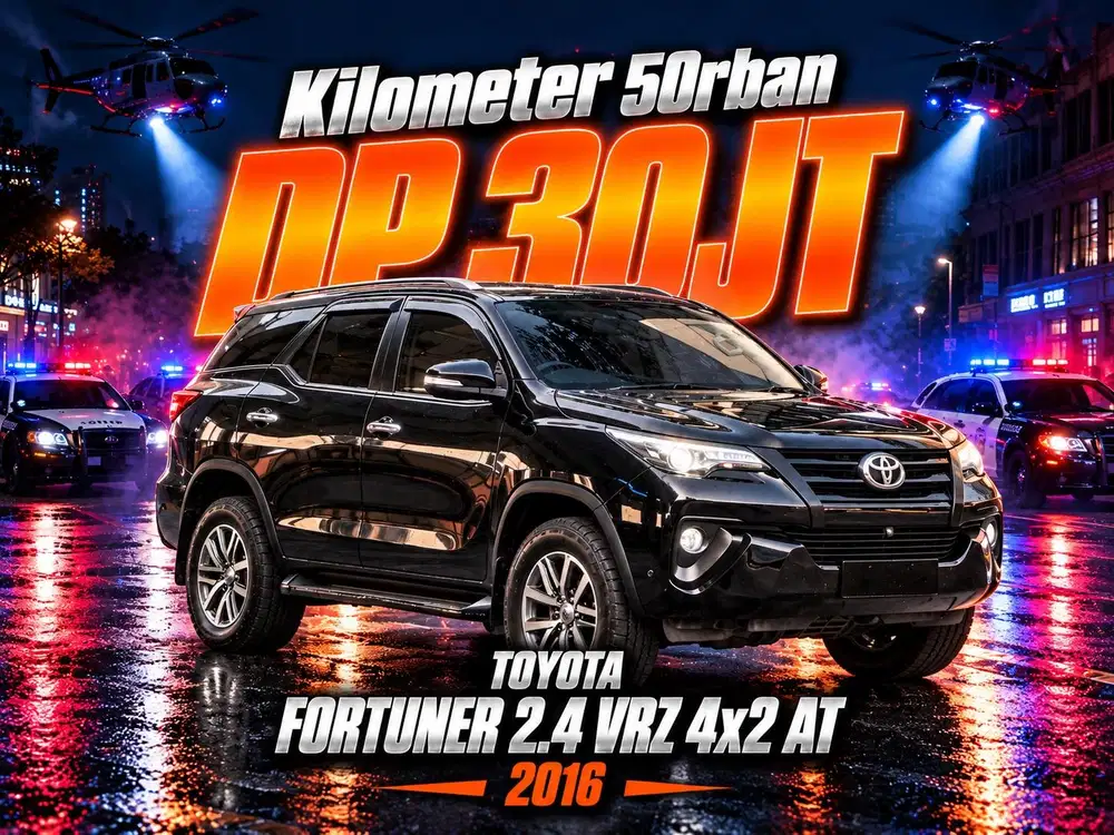 Low Km 50rban Bergaransi FORTUNER 2.4 VRZ 4x2 AT 2016