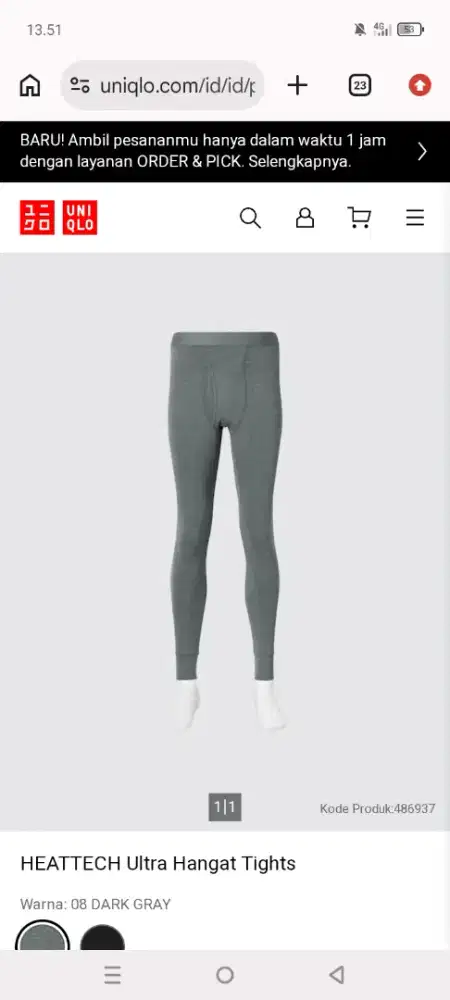 Uniqlo ultra heattech dpt 2 original. Baru bukan bekas. Nett harga