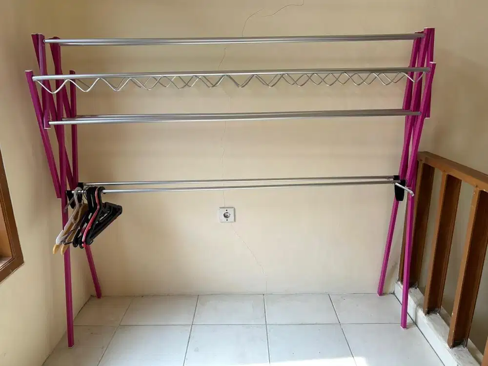 Jemuran lipat besi like new