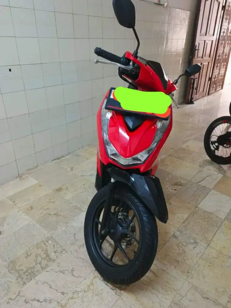 Honda Beat CBS 2023 Merah Hitam Surat Lengkap Pajak Hidup