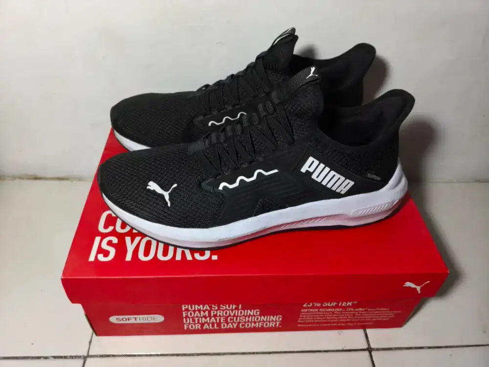 Wts Sepatu Puma Running Soft Ride Enzo 5 Slip Tech size 42.5 likenew