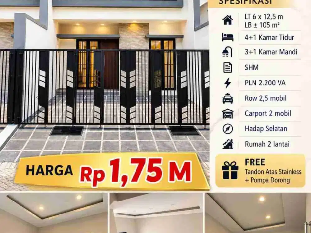 Dijual Rumah Model Minimalis Modern Sutorejo