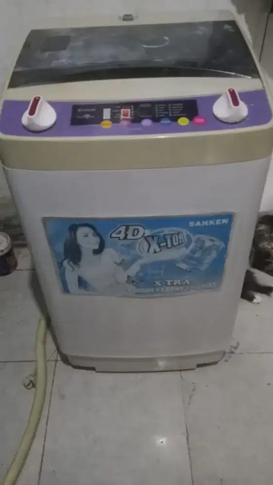 Mesin cuci 1 tabung merk Sanken 7kg