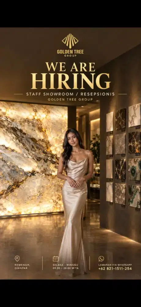 Staff Showroom / Resepsionis – Kemenuh, Gianyar