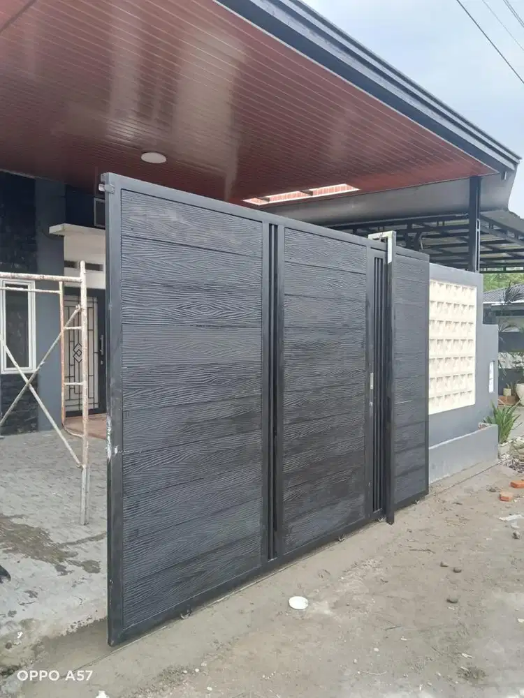 Pintu gerbang dan pagar grc