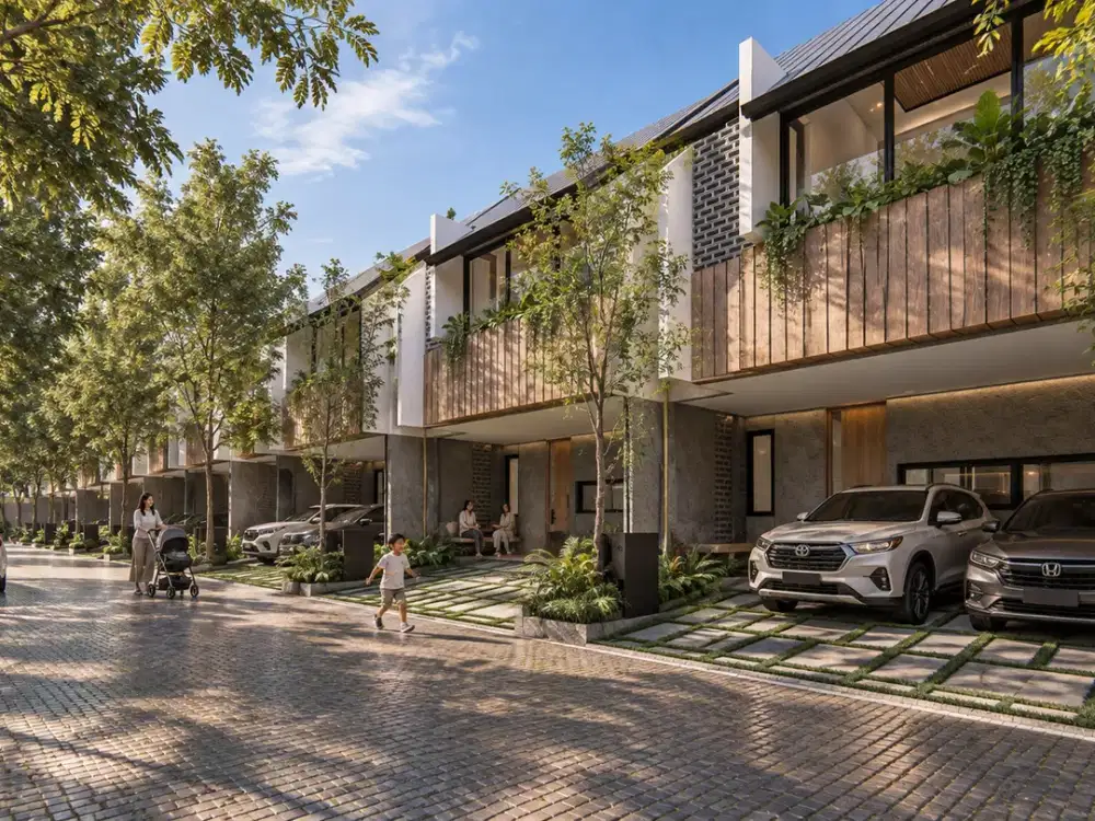 Modern urban homes with a tropical eco-living touch, supported by thoughtful green features