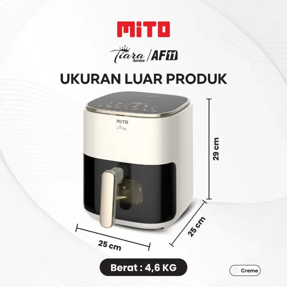 Air Fryer Mito Tiara Series AF11 Creme