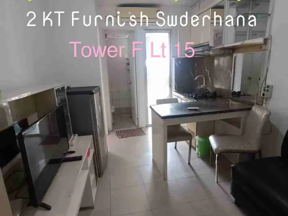 Jual 2BR Furnish Tower Flamboyan Lantai Sedang Apartemen Bassura City