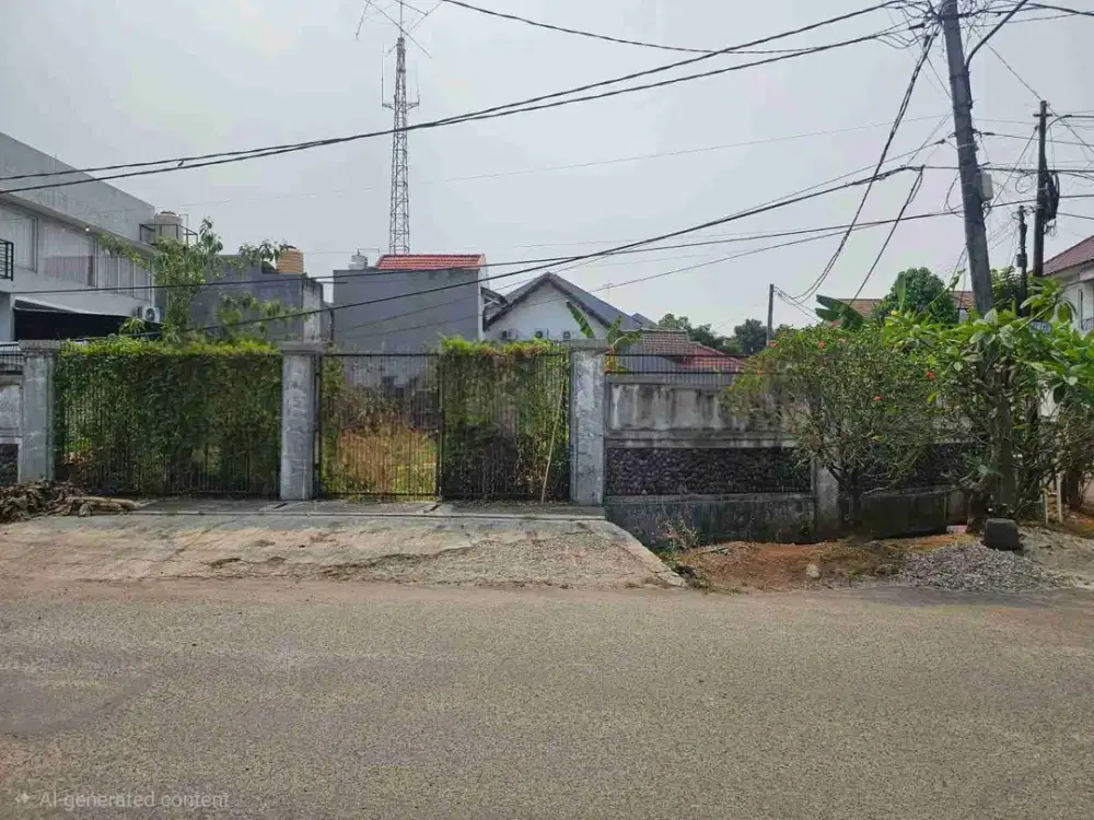 Dijual Tanah Kavling Hoek di Melati Mas luas 129 m2 lebar muka 7,5 M2 Shm row jalan 2 Mobil, kavling tanah siap bangun!! Ayo survei & nego yuk!! Harga per meter