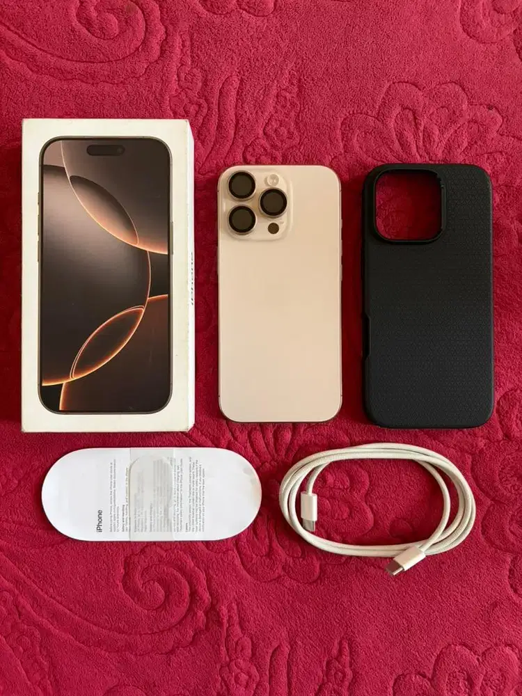 iPhone 16 Pro 128 GB Dessert Titanium Resmi iBox