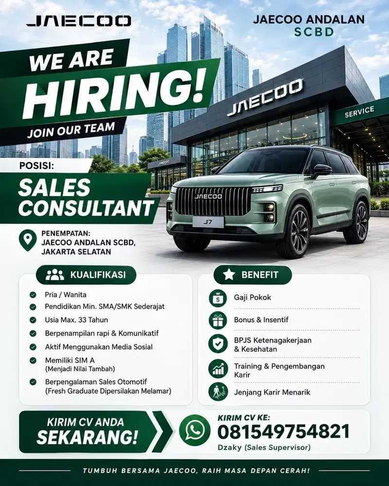 Sales Omoda Jaecoo Scbd