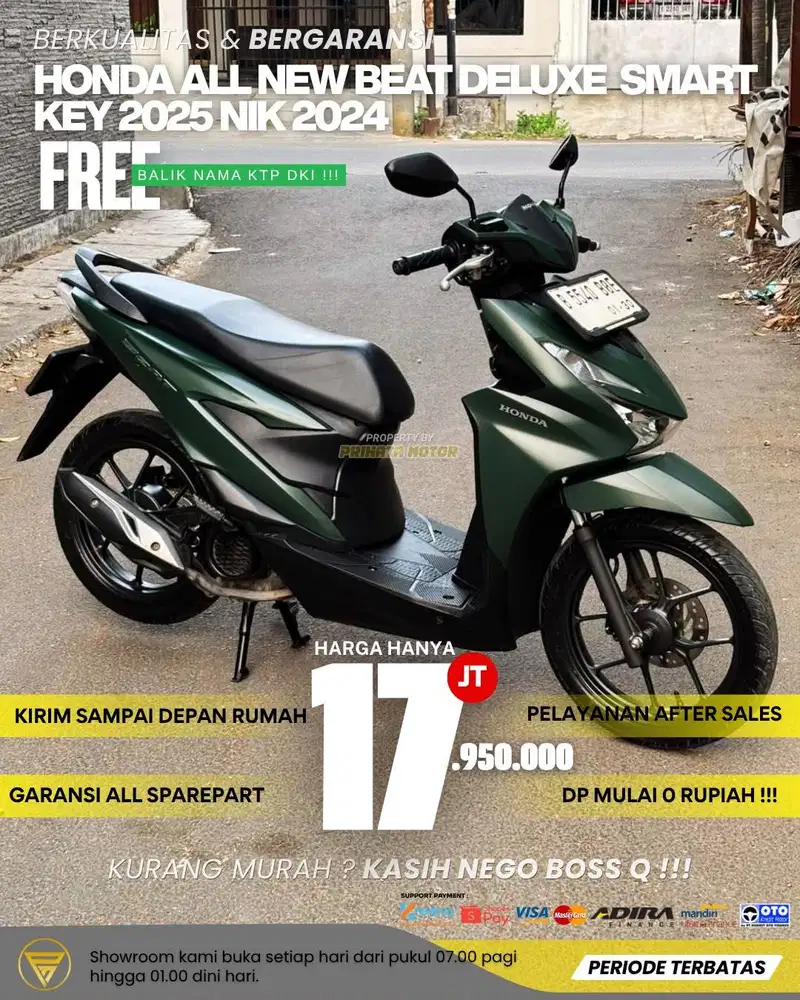 HONDA ALL NEW BEAT DELUXE SMARTKEY 2025 NIK 2024