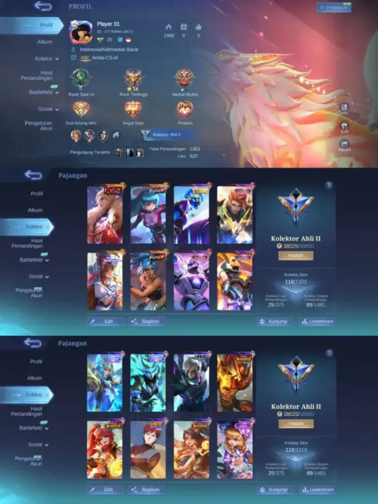JUAL AKUN MOBILE LEGENDS AMAN TERPERCAYA YANG MINAT CHET