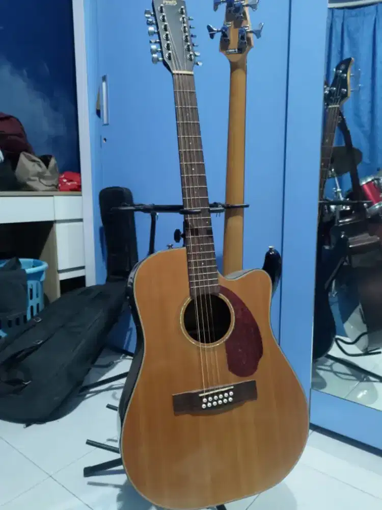 Gitar Akustik 12 Senar Fri5 Instruments Custom Preamp Fishman Mulus