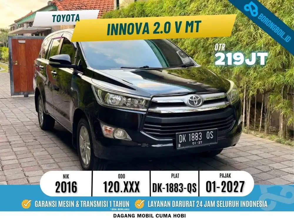 [MASIH NEGO] TOYOTA INNOVA  2.0 V MT 2016 Hitam