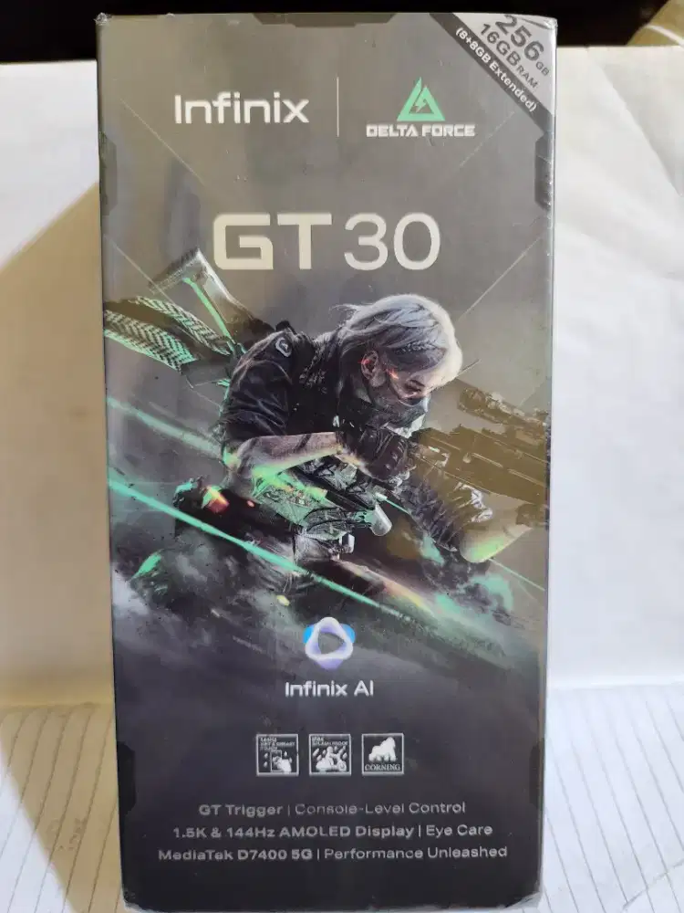 Infinix GT 30 5G 8/256gb Baru Segel Resmi
